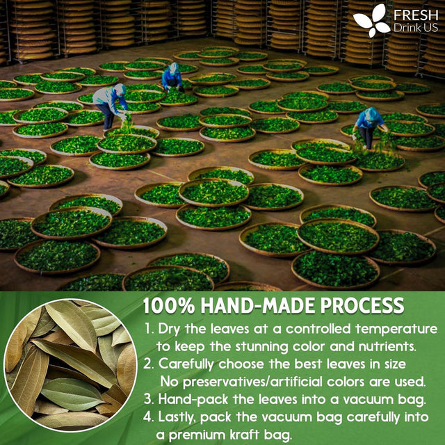 Natural Cinnamon Leaves, Whole Dried Cinnamon Leaves, Tea Bags, 100% Pure from Dried Cinnamon Leaves, Cinnamon Leaf Tea, No Additives, No Caffeine, Vegan - FreshDrinkUS - Natural and Premium Herbal Tea
