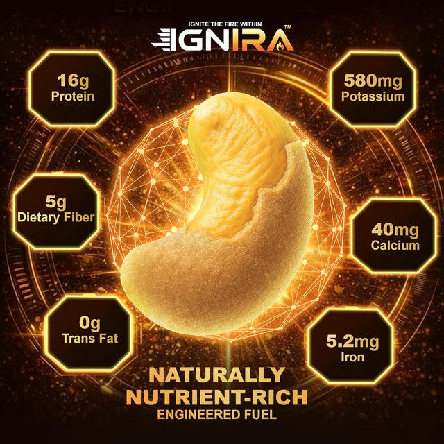 IGNIRA Cappuccino Cashew Nuts – Roasted Cashew Nuts with Cappuccino Flavor, Pack of 1 (1.76 oz)