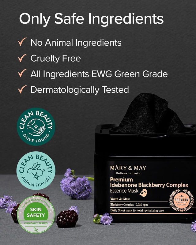 Mary & May Premium Idebenone Blackberry Complex Essence Mask