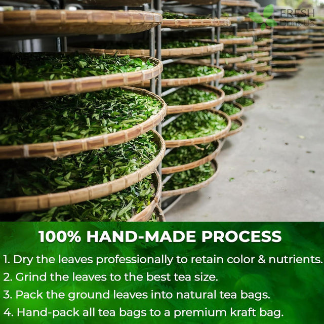 Premium Nettle Leaf Tea Bags, 100% Natural & Pure, Stinging Nettle Leaf Tea, Nettle Leaf Tea, Burn Nettle, Stinging Nettle, Nettle Tea, Stinger Tea, No Sugar/Caffeine & Gluten, Vegan - FreshDrinkUS - Natural and Premium Herbal Tea