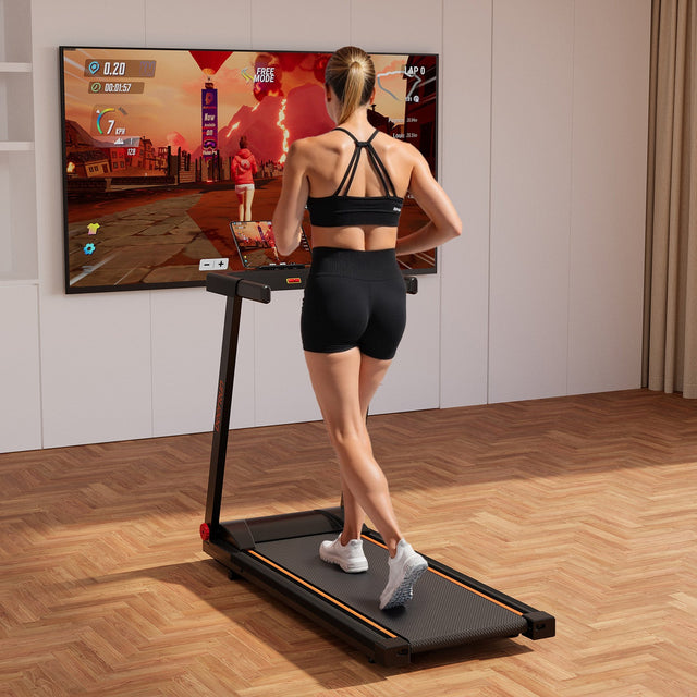 DeerRun A1 Pro Move+  6% Incline Foldable Treadmill——2025 Upgraded Chip & NFC Support | 350Lbs, 10mph Black