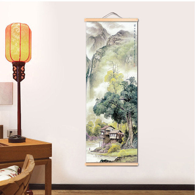 Solid Wood Paintings with Beautiful Asian Landscapes