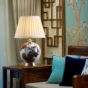 New Chinese-style All-copper Ceramic Table Lamp