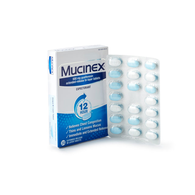 Mucinex 12-Hour Guaifenesin Extended-Release Bi-Layer Tablets