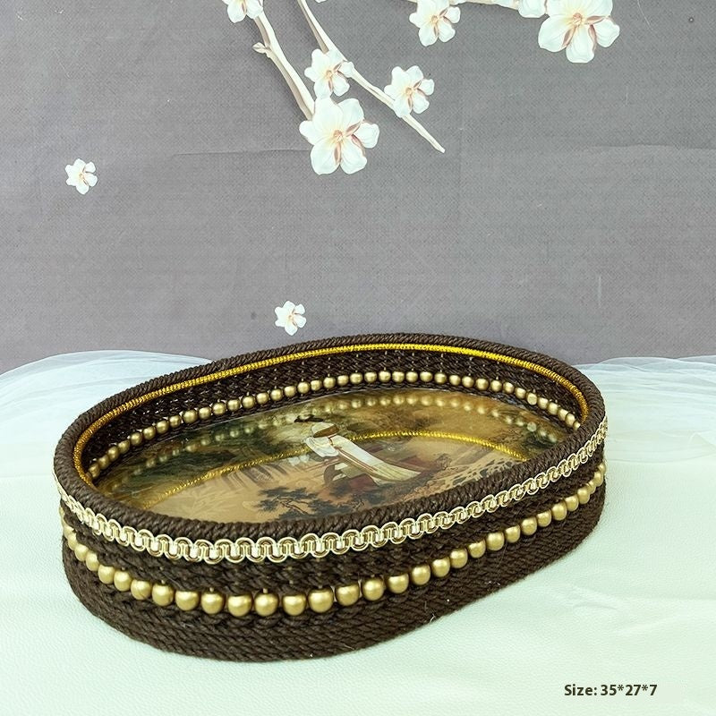 Handmade Hemp Rope Tea Tray