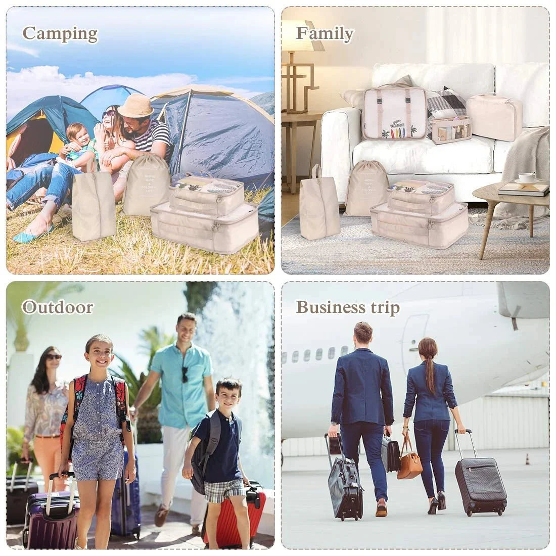 8/6pcs Set Travel Storage Bags