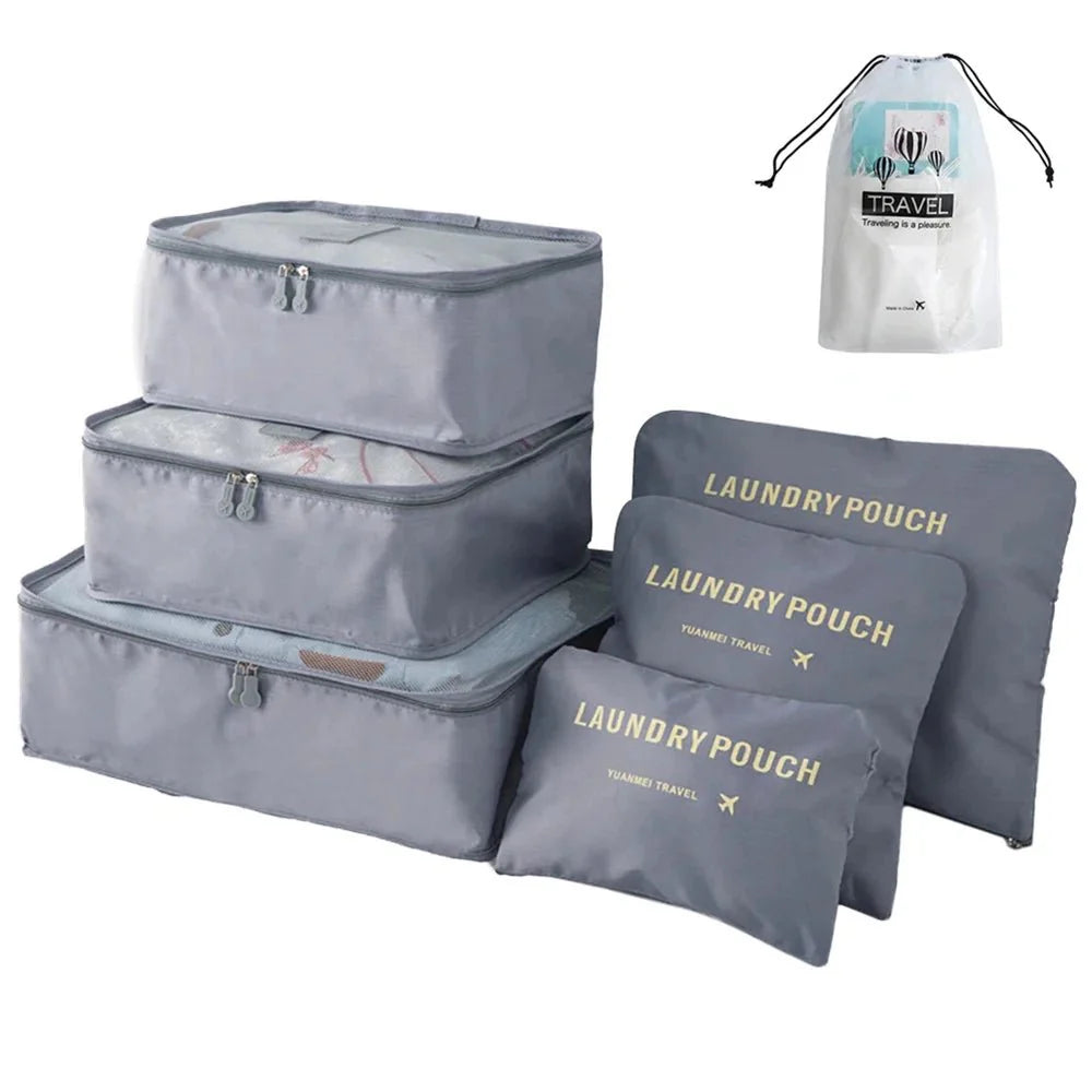 8/6pcs Set Travel Storage Bags