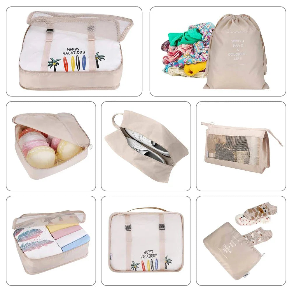 8/6pcs Set Travel Storage Bags