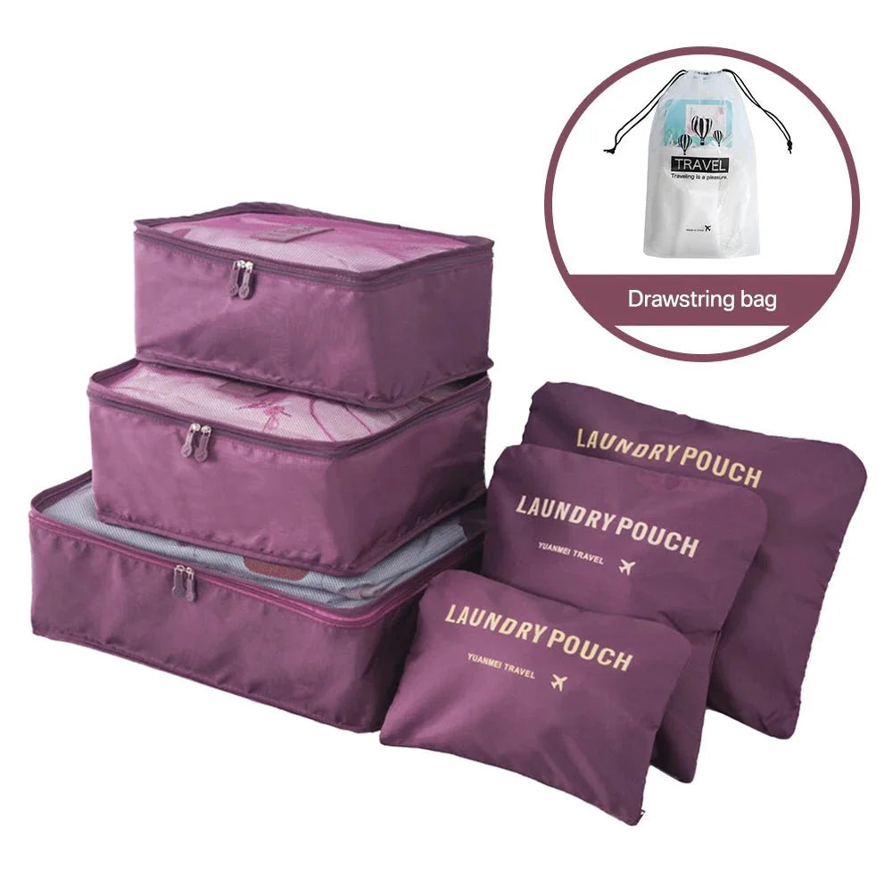 8/6pcs Set Travel Storage Bags