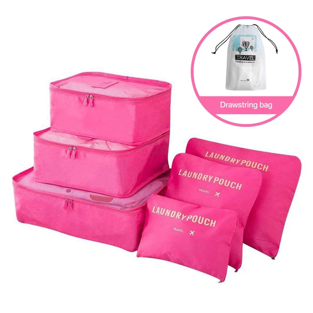 8/6pcs Set Travel Storage Bags