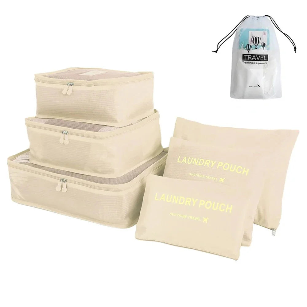 8/6pcs Set Travel Storage Bags