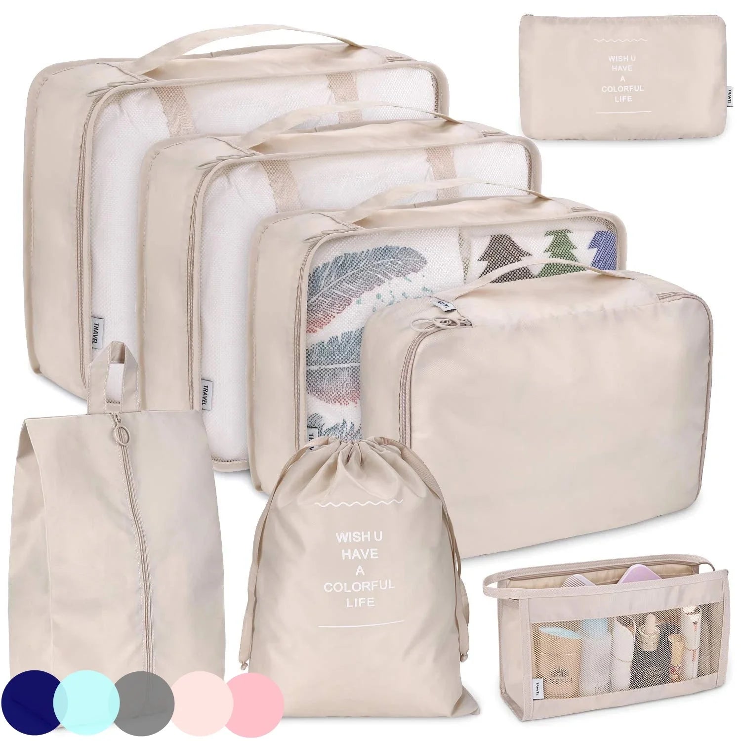 8/6pcs Set Travel Storage Bags
