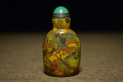 Chinese Classic Natural Agate Snuff Bottle – Carved Exquisite Patterns