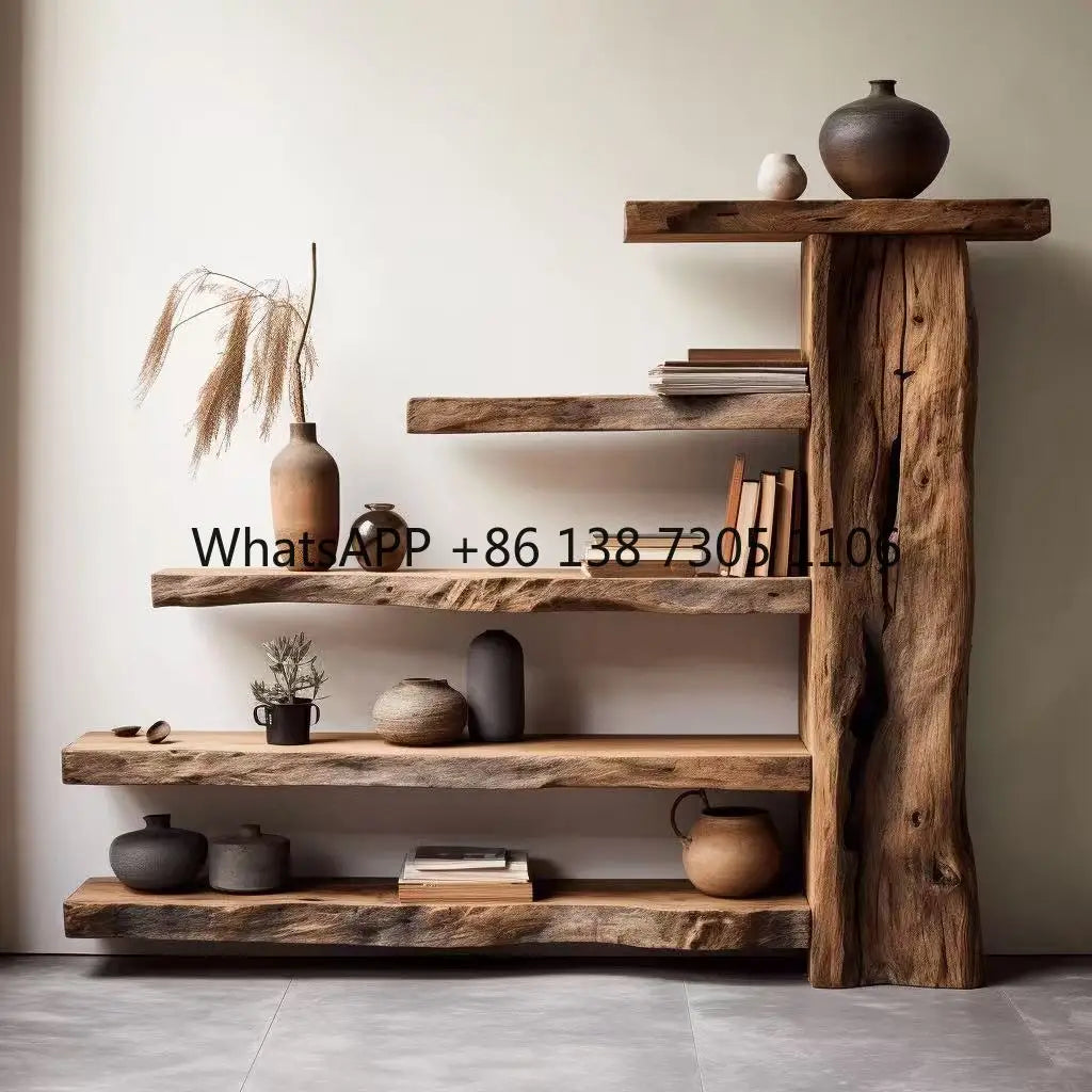 Old Elm Bogu Frame, Retro Duobao Pavilion Display Stand or Partition