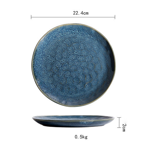 Vintage Japanese Style Ceramic Plates