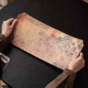 Peach Garden Notes Double-sided Tea Mat Chinese Zen