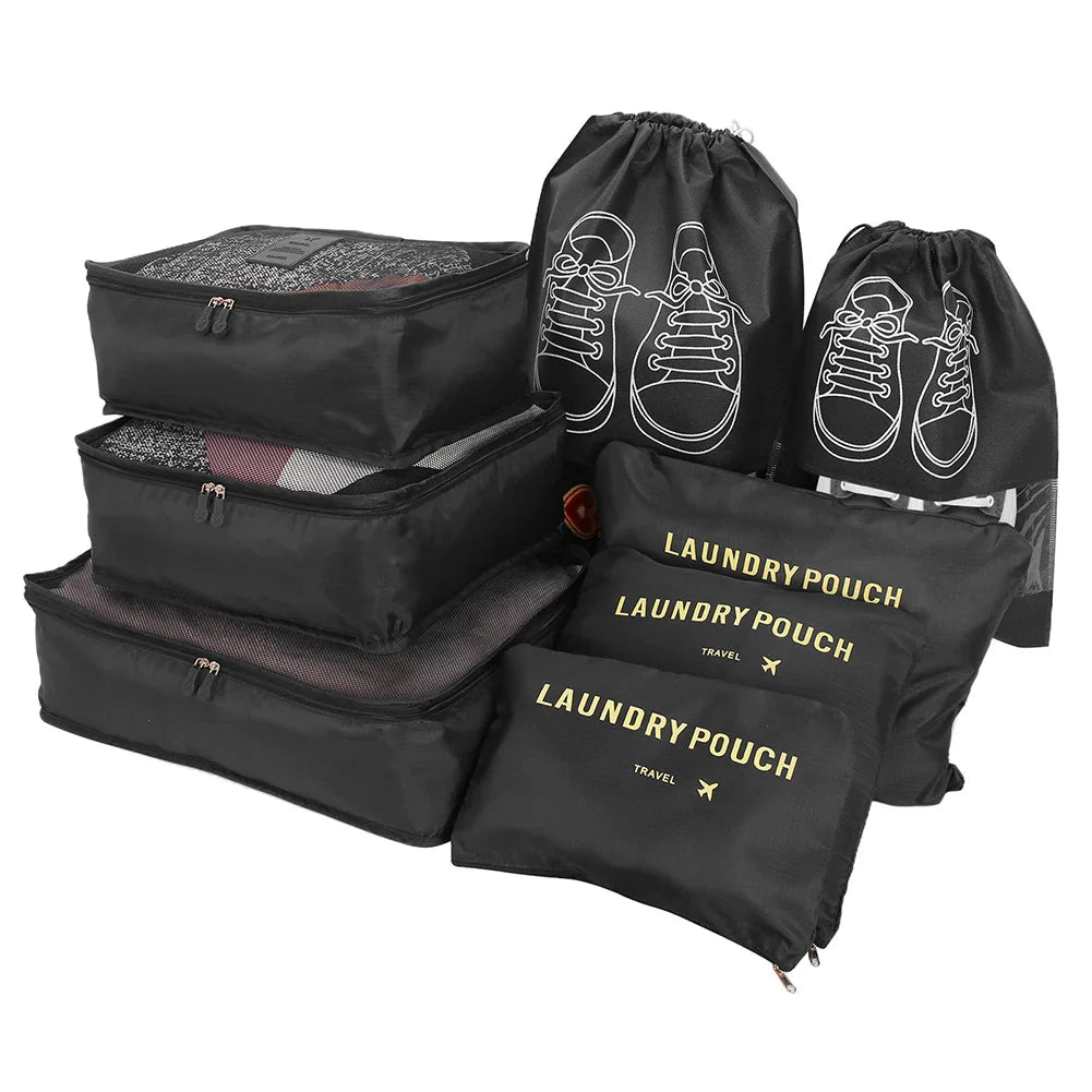 8Pcs/Set Travel Organizer Storage Bags