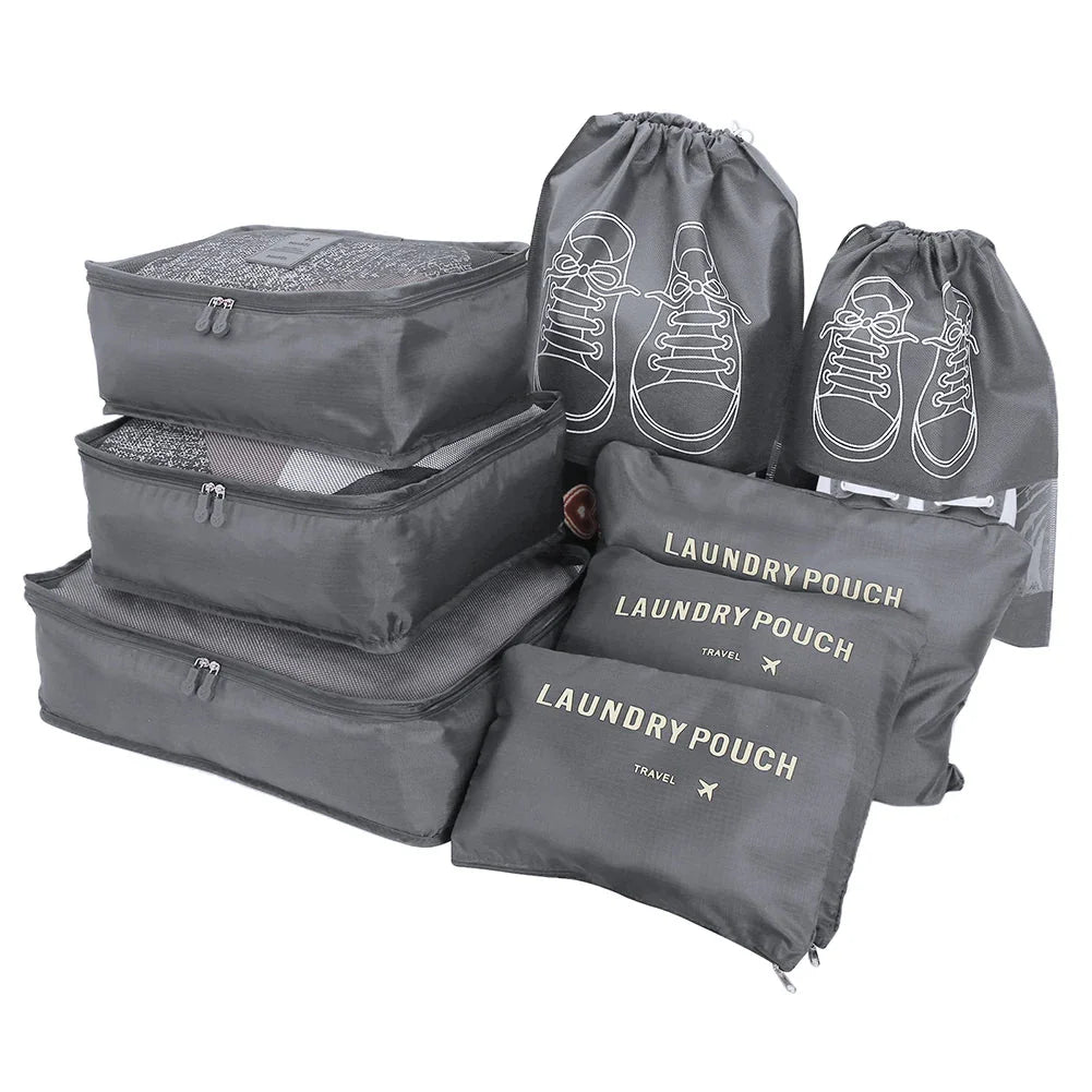 8Pcs/Set Travel Organizer Storage Bags