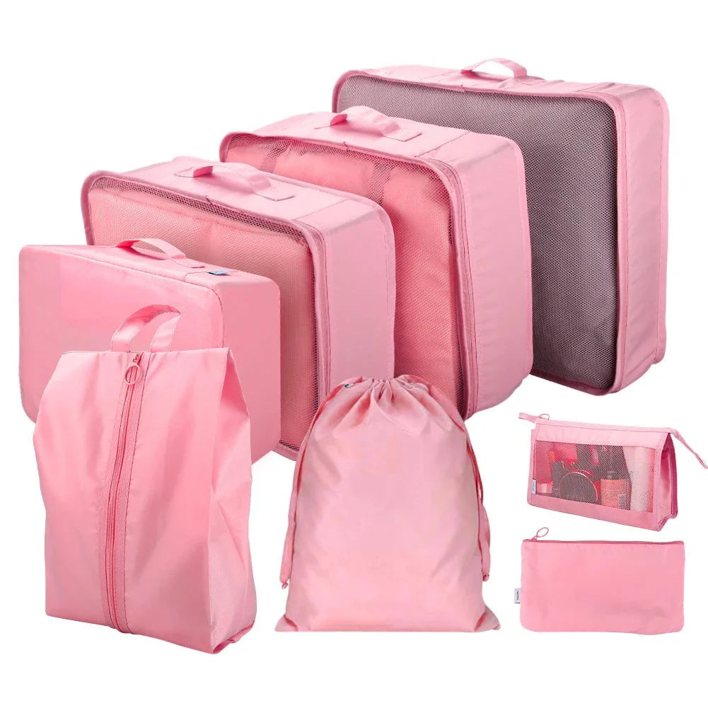 8Pcs/Set Travel Organizer Storage Bags