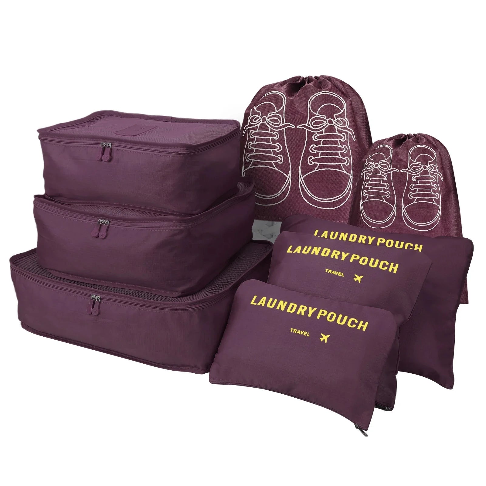8Pcs/Set Travel Organizer Storage Bags