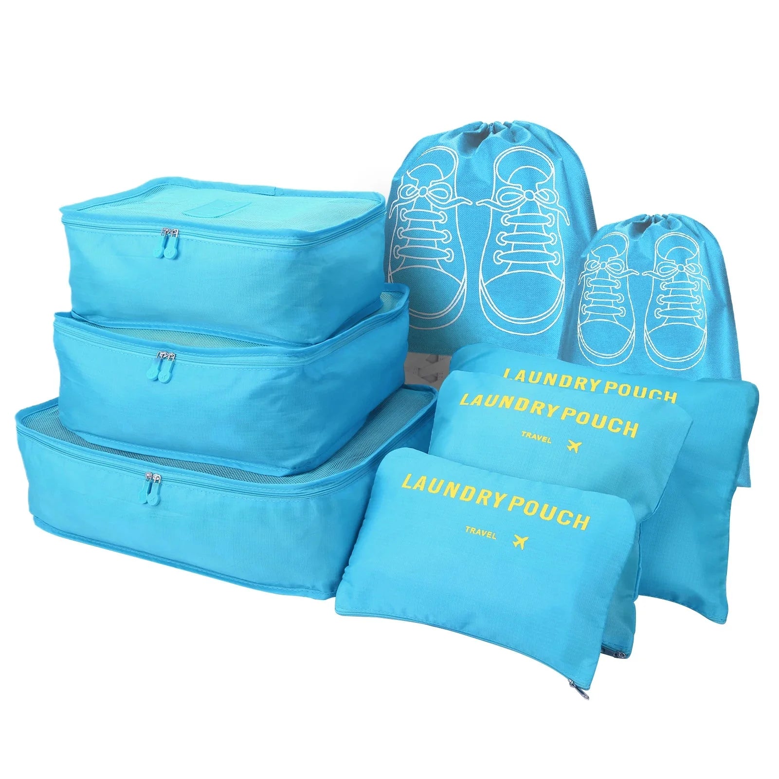 8Pcs/Set Travel Organizer Storage Bags