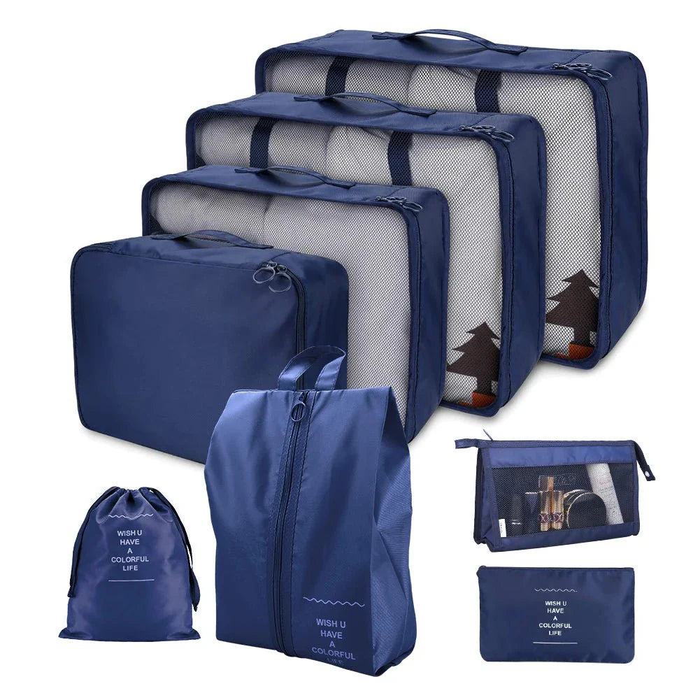 8Pcs/Set Travel Organizer Storage Bags