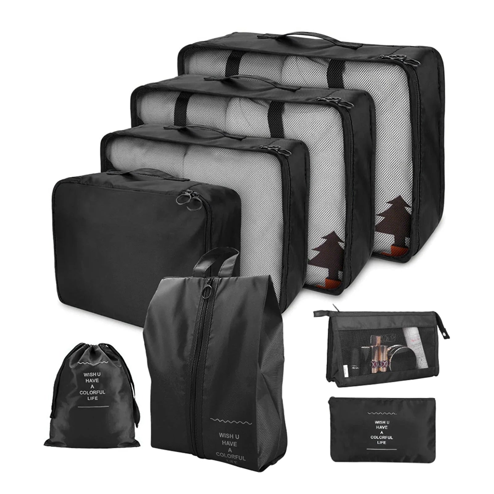 8Pcs/Set Travel Organizer Storage Bags