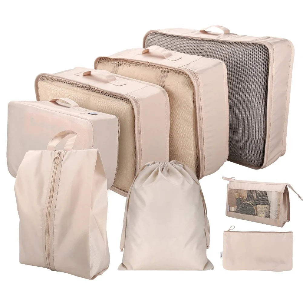 8Pcs/Set Travel Organizer Storage Bags