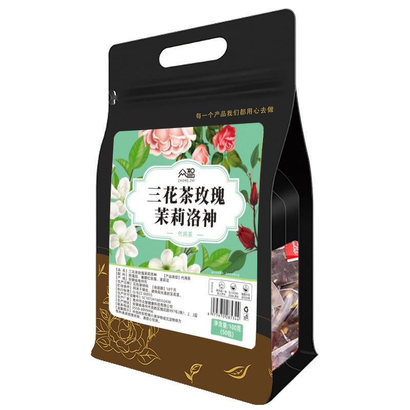 Sanhua Rose Jasmine Tea – Individually Wrapped Floral Blend