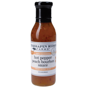 Hot Pepper Peach Bourbon Sauce