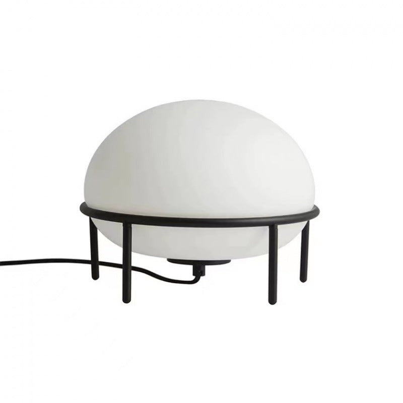 Simple Japanese Style Bedside Glass Lamp