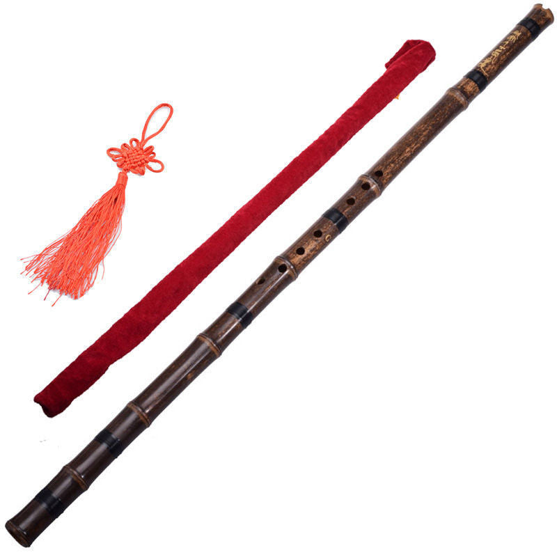 Zizhu Xiaoshu Purple Bamboo 8 Hole G, F Flute for Beginners
