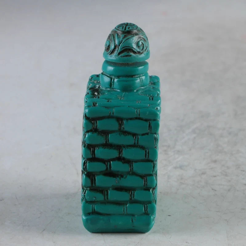 Chinese Resin Hand Carved Dragon Snuff Bottle