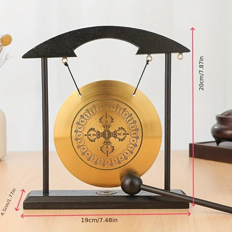 Meditation Gong、Meditation Percussion Gong、Harmonious Brass Gong for Meditation and Sound Relaxation - Suitable for yoga、Home