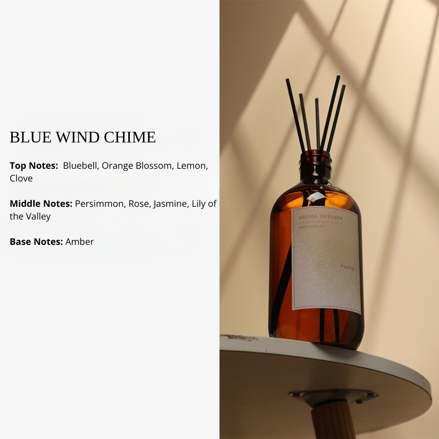 New Household Fragrance Refill Liquid 500ml Large Bottle, Indoor Flameless Fragrance Diffuser Refill with Rattan Sticks, Home Fragrance Ornaments and Aroma Diffuser Scents