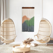 Modern Chinese Landscape Dyed Hand-woven Tapestry