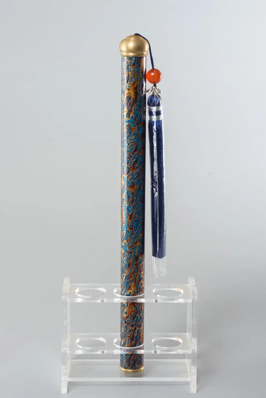 Incense Tube Lacquerware Tea Ceremony Scholar Zen Tool Fujian Province Handmade Speciality Incense Burner Cultural Artcraft