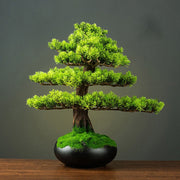 Green Plant Artificial Greeting Pine Rockery Bonsai