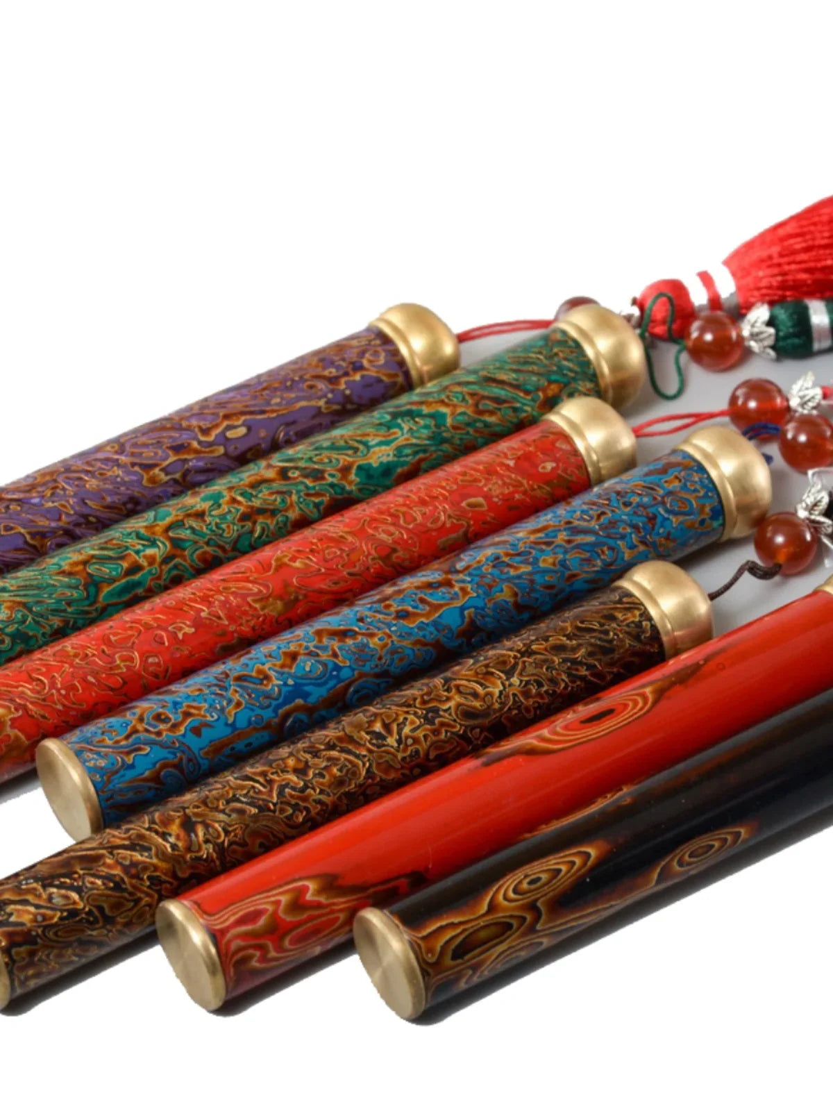 Incense Tube Lacquerware Tea Ceremony Scholar Zen Tool Fujian Province Handmade Speciality Incense Burner Cultural Artcraft