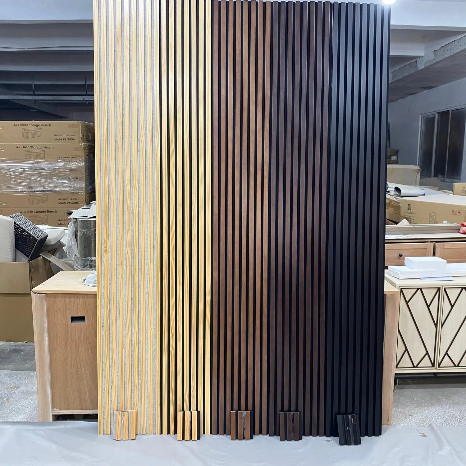 Acoustic Slat Wood Panels Full Sample Box (5 colors)