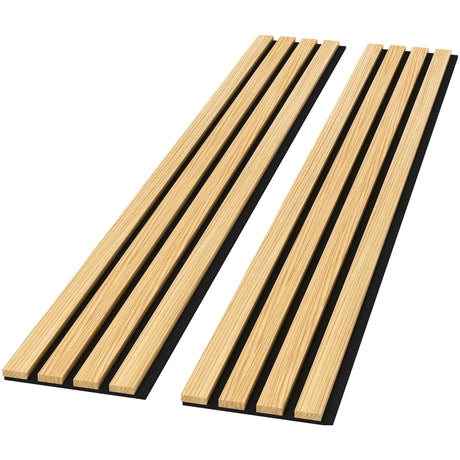 Solid Wood Acoustic Slat Wall Panels (Broad Strip)