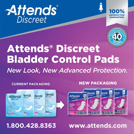 Attends Discreet Bladder Control Pads