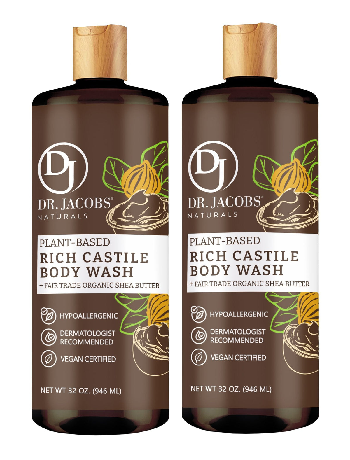 Shea Butter Castile Body Wash (All American)