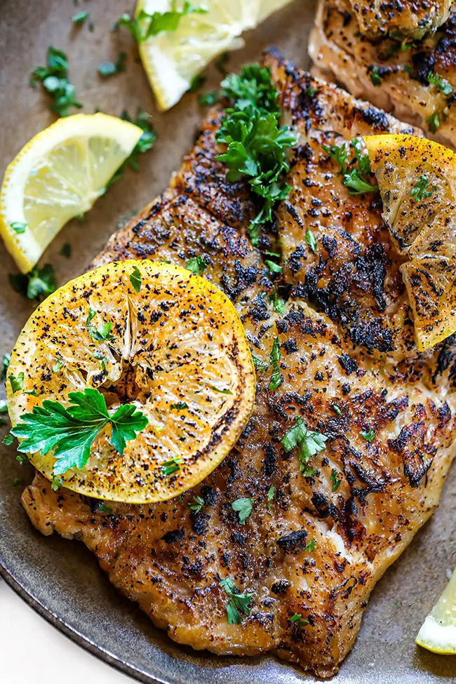 6-8 oz Skin-On Wild-Caught Snapper Fillets — 1.5 lb or 10 lb Case