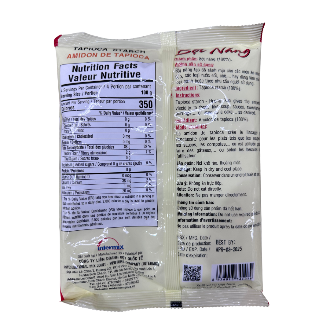 Huong Xua Vietnamese Tapioca Starch ( Bột Năng ) - 400g 17.1oz