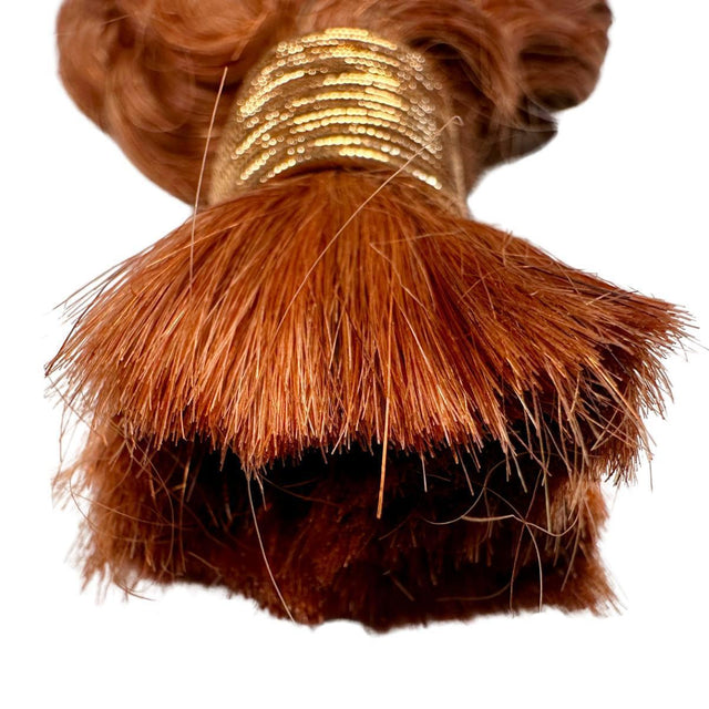 Copper Deep Wave Color 350 Bulk 100% Human Braiding Hair