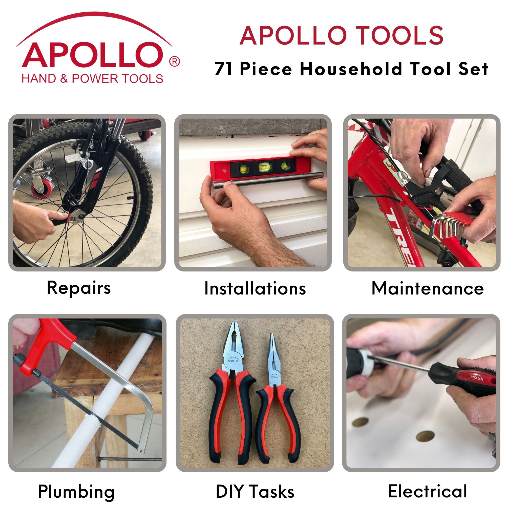 71 Piece Household Tool Kit - DT0204