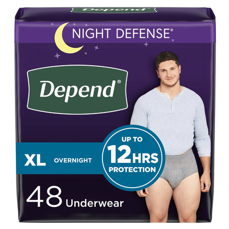 Depend Night Defense Underwear for Men