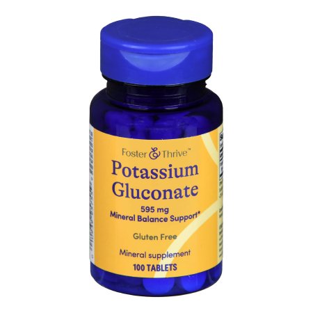 Foster & Thrive Potassium Gluconate Dietary Supplement, 595 mg