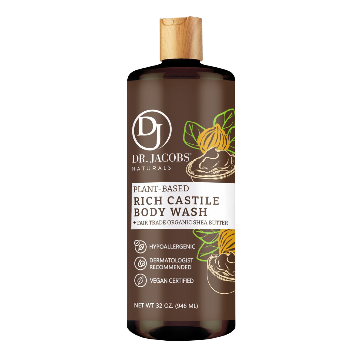 Shea Butter Castile Body Wash (All American)